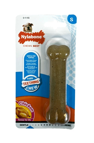 Nylabone Welpen Kauspielzeug Huhn weiches Material Nahaufnahme