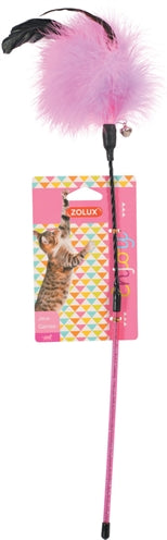 Zolux Katze Angelrute Feder Sortiert