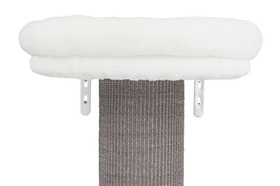 Trixie Acadia Wand-Kratzbaum grau mit Liegeplattform Seitenansicht