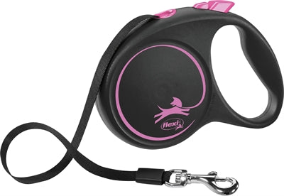 Flexi Rollleine Design Schwarz Rosa – Detailansicht Bremsmechanismus
