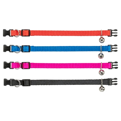 Trixie Nylon-Halsband Katze – Nahaufnahme Schnalle und Glöckchen