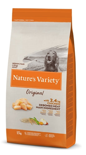 Nature’s Variety Original Medium/Maxi Huhn – Getreidefreies Trockenfutter für mittelgroße Hunde