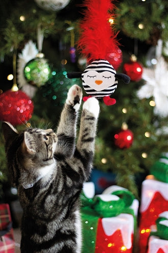 Rosewood Katze Griff Angel gestreifter Pinguin Katzenminze fördert Bindung