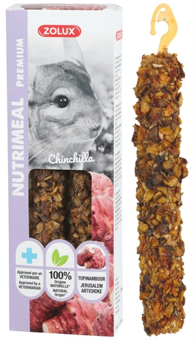 Zolux Nutrimeal Stick Chinchilla Topinambur – Gesunder Knabberstick für Chinchillas