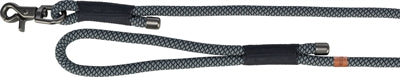 Nahaufnahme geflochtenes Seil Trixie Soft Rope Hundeleine schwarz