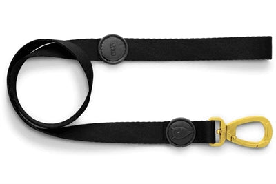 Morso Hundeleine recycelt Gold Kaviar gold Detailansicht Karabiner – Leine Hund nachhaltig Seil robust langlebig