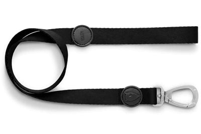 Morso Hundeleine recycelt Reinheit schwarz Detailansicht Karabiner – Leine Hund nachhaltig Seil robust langlebig