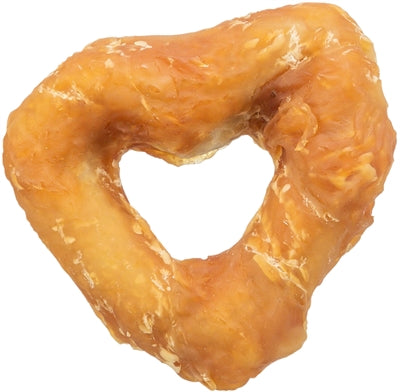 Trixie Denta Fun Heart mit Hühnerbrust – herzförmiger Zahnpflege-Snack für Hunde