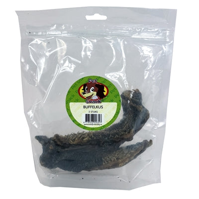 Büffelkuss Hundesnack Petsnack getrocknet – Nahaufnahme Snackstücke