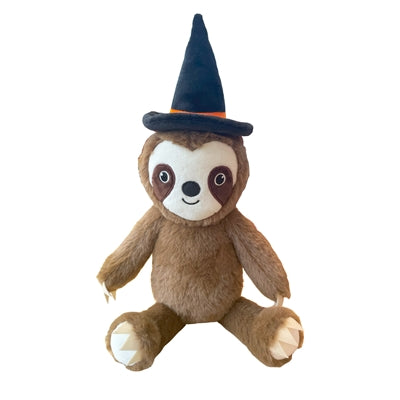 Happy Pet Witchy Faultier – Halloween-Faultier-Spielzeug für Hunde mit Plüschfüllung