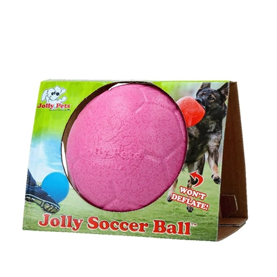 Jolly Fußball Rosa Detailansicht – robuster Spielball Hunde Pferde Pink Seitenansicht