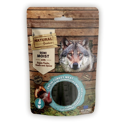 Natural Greatness Gelenksticks Detailansicht – halbfeuchte Hundesnacks Gelenkunterstützung Nahaufnahme
