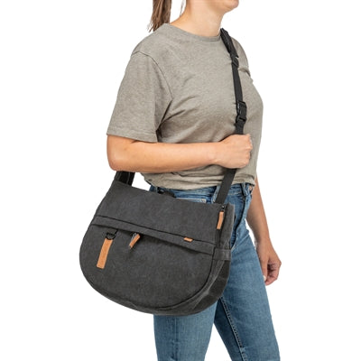 Trixie Be Nordic Hundetasche Ingrid Detailansicht – Tragetasche schwarz Seitenansicht Tragegriffe