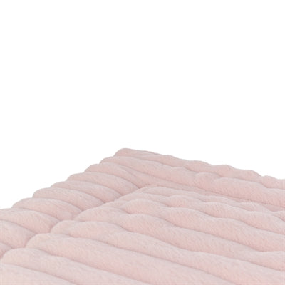 Trixie Liegematte Lonni rosa Detailansicht – weiche Hundematte Plüsch Liegefläche Oberseite