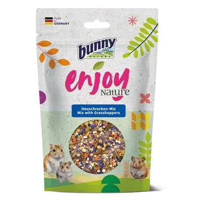 Bunny Nature EnjoyNature Mix mit Heuschrecken, proteinreicher Snack für Nager und Vögel