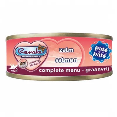 Renske Katze frisch zubereitete Pastete Lachs getreidefrei, premium Nassfutter