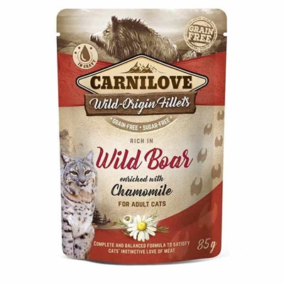 Carnilove Wildschwein Leckerli für Hunde – getreidefreier Snack mit Wildschweinfleisch