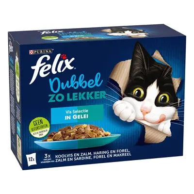 Felix Fischauswahl Katze doppelt lecker Gelee Verpackung Detail