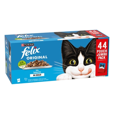 Felix Original Fischauswahl Katzen-Nassfutter Beutel Sortenübersicht