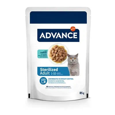 Advance Katze sterilisiert Kabeljau Nassfutter – Nährwertangaben und Fütterungsempfehlung
