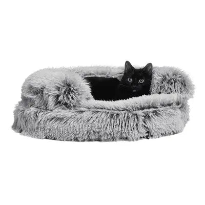 Croci Sofa Katzenkorb Zweifarbig Schwarz