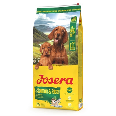 Josera Mother Puppy Welpenfutter mit Lachs und Reis Detailansicht kleine Kroketten