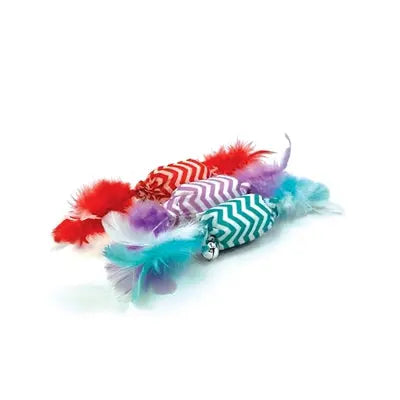 Happy Pet Tabby Patch Knusperbonbons Set – Katzenspielzeug mit stimulierendem Knistergeräusch