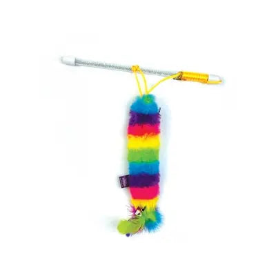 Happy Pet Katzenangel Regenbogen sortiert - verschiedene Farbvarianten für gemeinsames Spielen