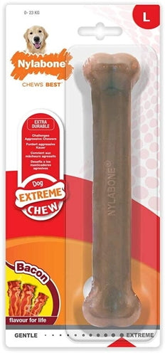 Nylabone Dura Chew Speck-Geschmack Kauknochen für starke Beißer Hund