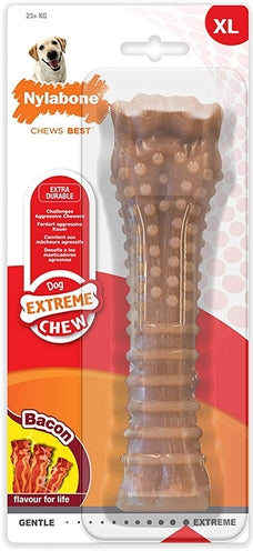 Nylabone Dura Chew Speck-Geschmack Hundespielzeug Verpackung