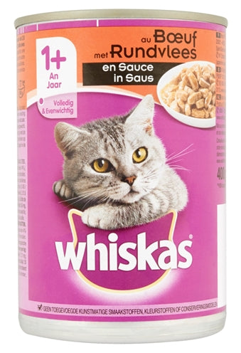 Whiskas Rindfleisch In Sauce Für Erwachsene Aus Der Dose