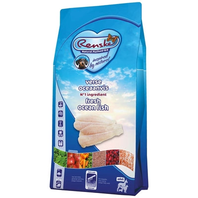 Renske Super Premium Ozeanfisch Detailansicht – hypoallergene Fisch-Kroketten für Hunde