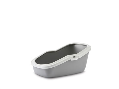 Savic Katzentoilette Aseo Grau/Weiss