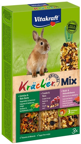 Vitakraft Zwergkaninchen-Cracker Nüsse/Waldfrüchte/Gemüse