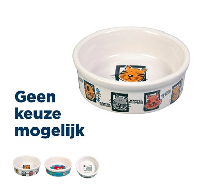 Trixie Fressnapf Katze Keramik Mit Druck Assorti