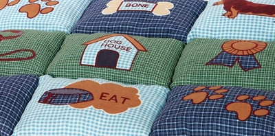 Trixie Hundekissen Patchwork Blau/Grün