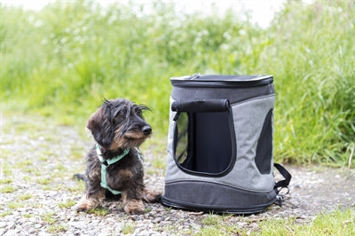 Trixie Hundetasche Timon Schwarz/Grau