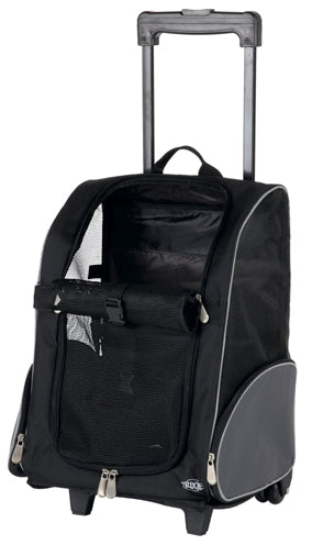 Trixie Reisekorbwagen Schwarz/Grau
