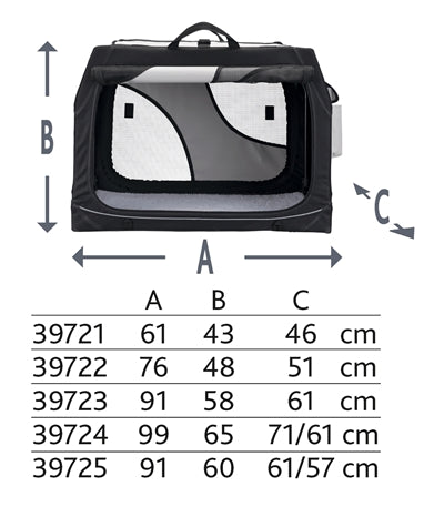 Trixie Carrier Vario Schwarz/Grau