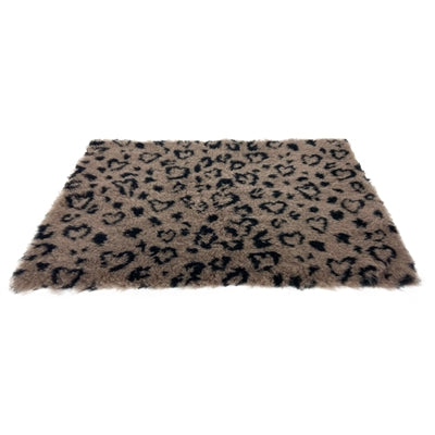 Martin Greasebed Hundebett Leopard Print beige schwarz recycelt gemütlich