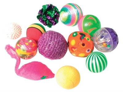 Zolux Katzenspielzeug Bunte Bälle Assorti