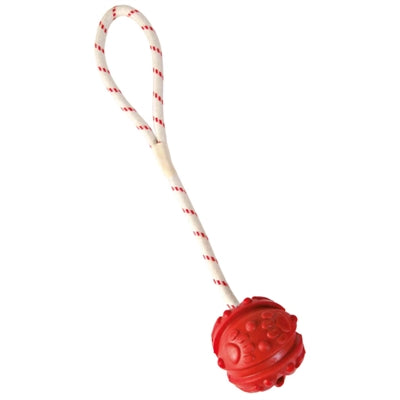 Trixie Ball Am Seil Naturkautschuk Schwimmend Orange