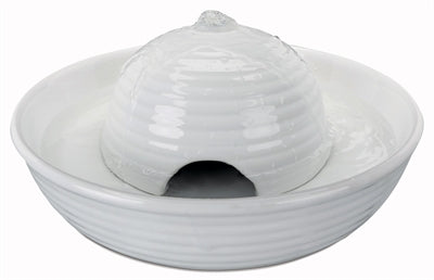 Trixie Vital Flow Mini Keramik Trinkbrunnen Weiss