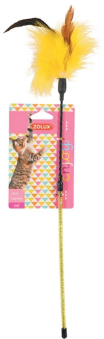 Zolux Katze Angelrute Feder Sortiert