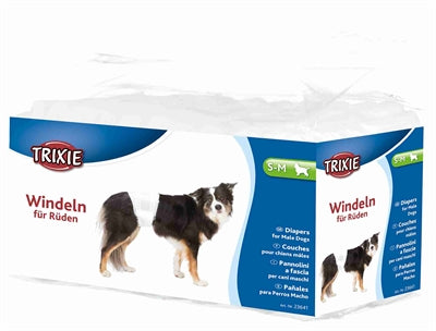 Trixie Hundewindeln Rüden Nahaufnahme – Einwegwindel männliche Hunde Größenansicht Detail