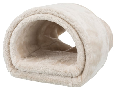 Trixie Spieltunnel Kaninchen / Meerschweinchen Plüsch Beige