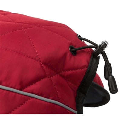 Trixie Minot Mantel Hund rot – Detailansicht Verschluss und Kragen