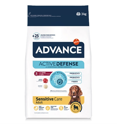 Advance Sensitive Hundefutter Lamm Reis Zusammensetzung und Fütterungshinweis