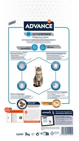 Advance Adult Katze Huhn Reis Trockenfutter Kroketten Detailaufnahme