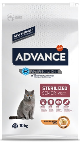 Advance Senior Katzenfutter 10+ Sterilized Sensitive Kroketten Nahaufnahme